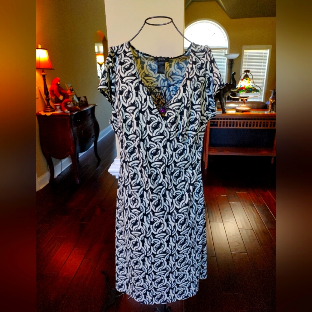 BCBG Black & Cream Dress